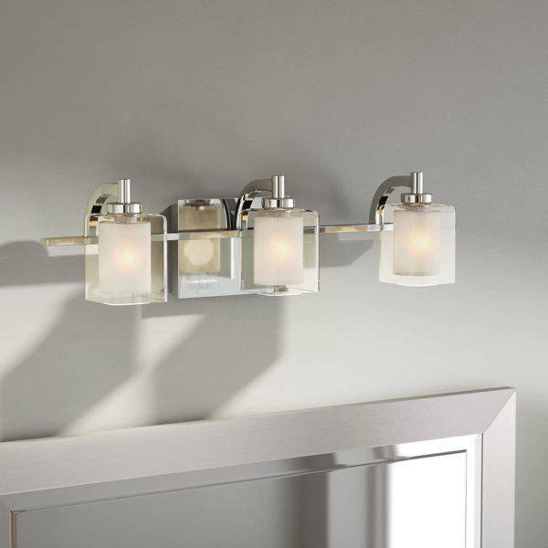 Wade Logan Aldrich 3Light Dimmable Vanity Light & Reviews Wayfair